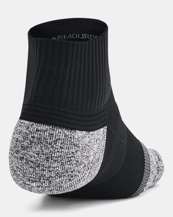 Women's UA ArmourDry™ Pro 2-Pack Quarter Socks in Black image number 2